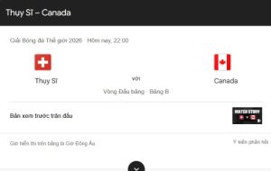 thụy sỹ vs canada