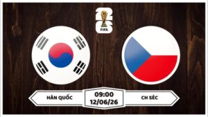 hàn quốc vs CH séc worldcup 2026